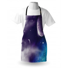 Starry Night Sky Scenery Apron