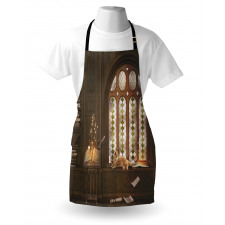 Medieval Library Cat Apron