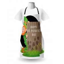 Plank Shamrock Apron