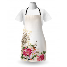 Flowers and Music Notes Apron