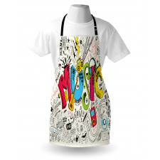 Pop Art Doodle Style Art Apron