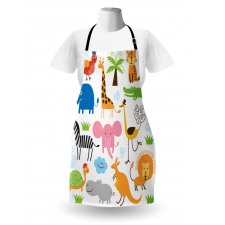 Safari Giraffe Elephant Apron