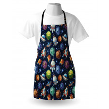 Futuristic Science Ufo Apron