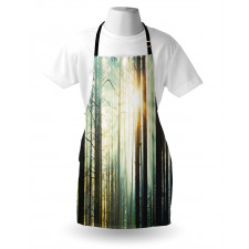 Fairy Foggy Forest Woods Apron