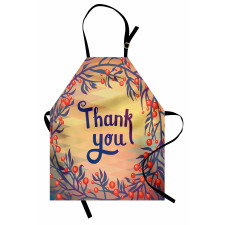 Christmas Theme Flowers Apron