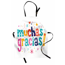 Spanish Thanks Words Apron