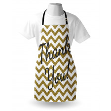 Thank You Words ZigZag Apron