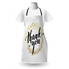 Thank You Words Leaves Apron