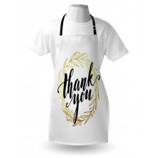 Thank You Words Leaves Apron