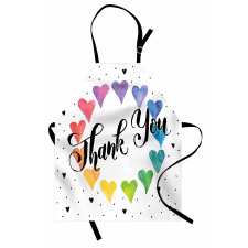 Thank You Words Color Apron