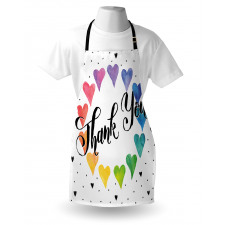 Thank You Words Color Apron