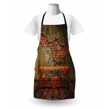 Grunge Brick Wall Apron