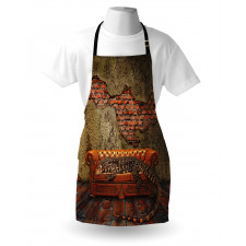 Grunge Brick Wall Apron