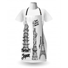 Japan Paris Building Apron