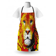 Abstract Lion in Wild Apron