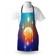 Abstract Binary Digit Apron