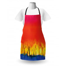 Colorful Abstract Tree Apron
