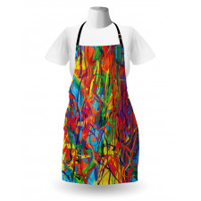 Rainbow Circled Pattern Apron