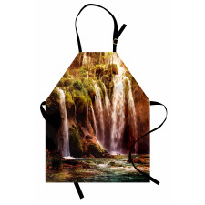 Waterfall Forest Trees Apron