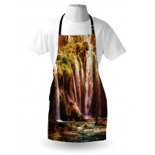 Waterfall Forest Trees Apron