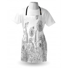 Flowers Garden Scenery Apron