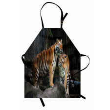 Tiger Couple in Jungle Apron