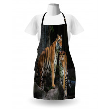 Tiger Couple in Jungle Apron