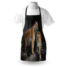 Tiger Couple in Jungle Apron