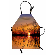 Lake Sunset Photo Scene Apron