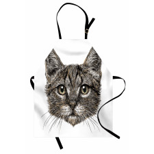 Sketchy Cat Head Apron