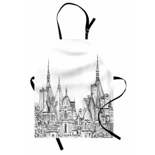 Sketchy Art Landmark Apron