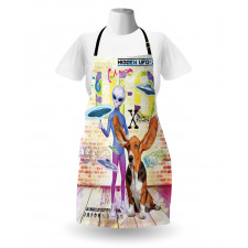 Alien and Dog Apron