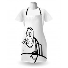 Wierd Meme Troll Comics Apron