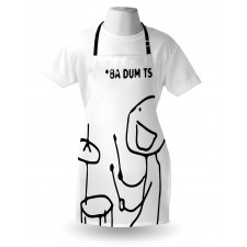 Badumts Drum Meme Comics Apron