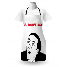 Meme Smile Modern Face Apron