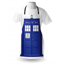 Blue Brit Phone Box Apron