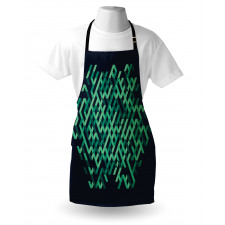 Ombre Maze Lines Apron