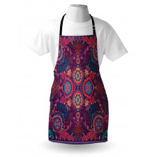 Modern Paisley Dot Leaf Apron