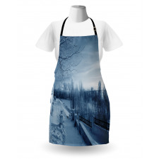 Ice Cold Snowy Scenery Apron