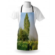 Path with Trees Flowers Apron