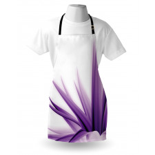 Purple Ombre Lotus Art Apron