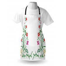 Floral Leaves Buds Ivy Apron