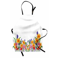 Cartoon Garden Tulips Apron