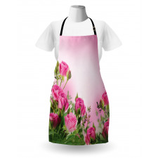 Spring Season Roses Buds Apron