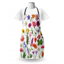 Colored Roses Tulips Apron
