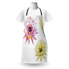 Watercolored Flowers Apron