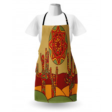 Tribal Design Cactus Apron