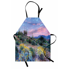 Mountain Floral Scenery Apron