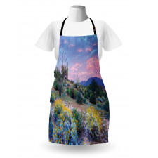 Mountain Floral Scenery Apron