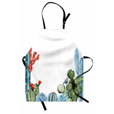 Cactus Flowers Birds Apron